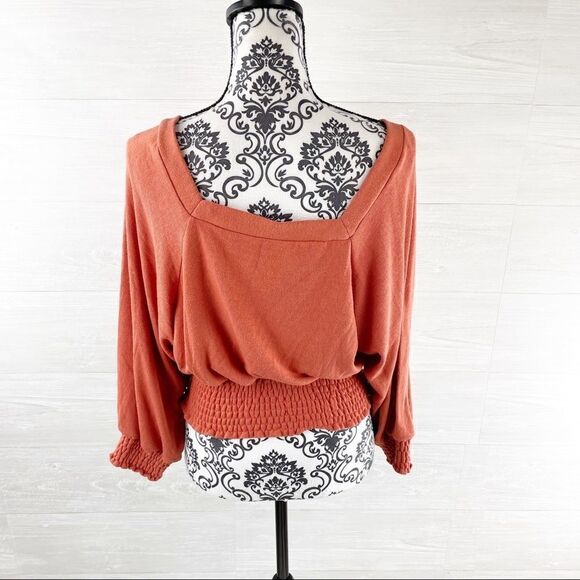 Free People Smocked Square Neck Crop Top - Picture 5 of 10